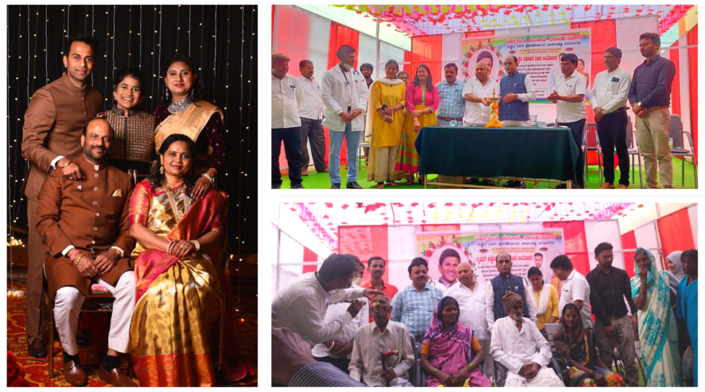 Talampally Family celebrates wedding with Free Eye Checkup camp for villagers