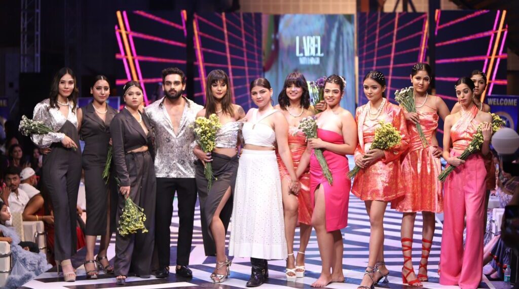 Nitya Chaudhary launching her Label Nitya Singh and showcasing her clothes at a fashion show